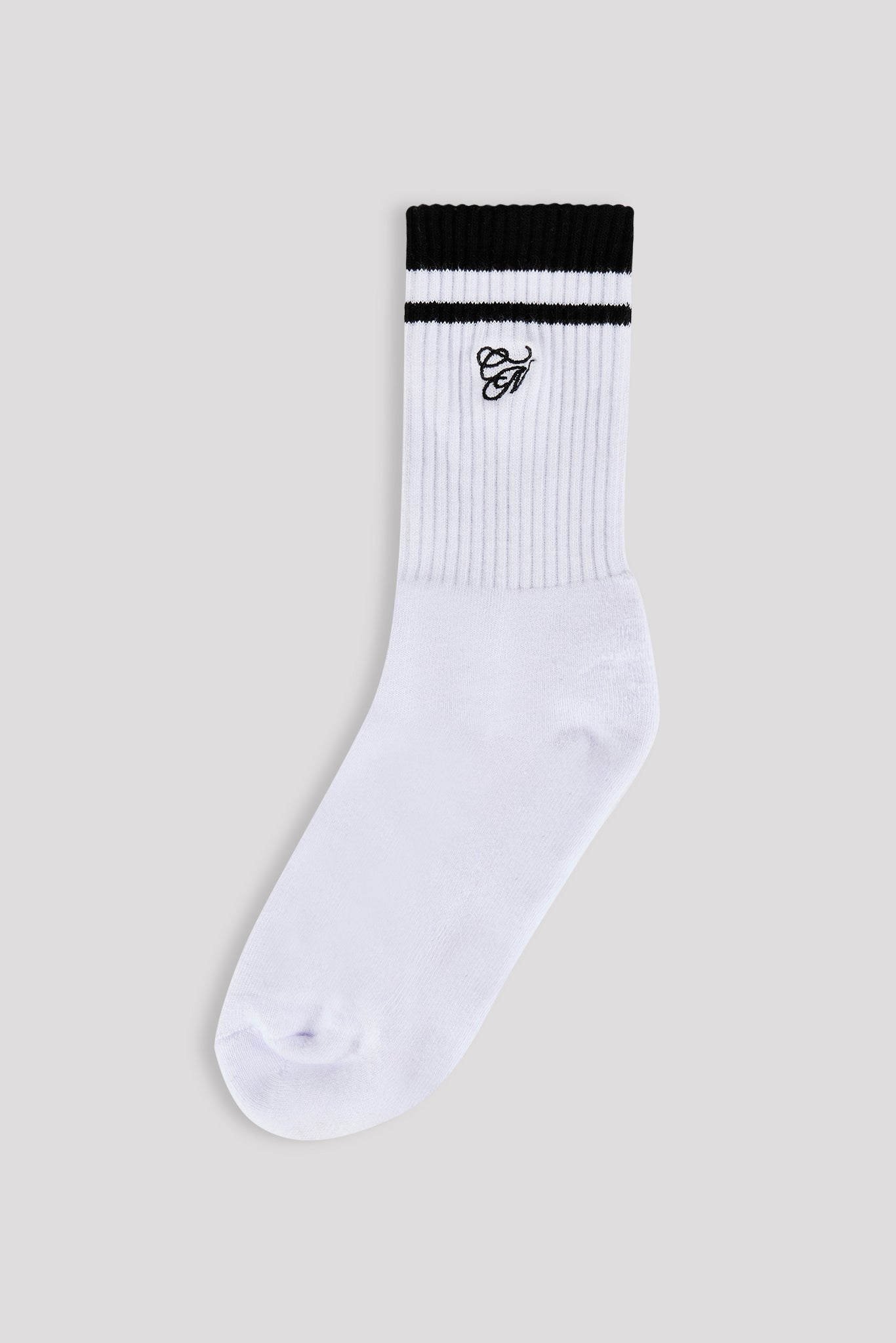 CN Embroidered Sock - White